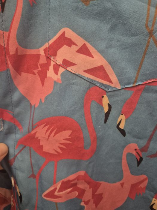 Camasa flamingo albastra