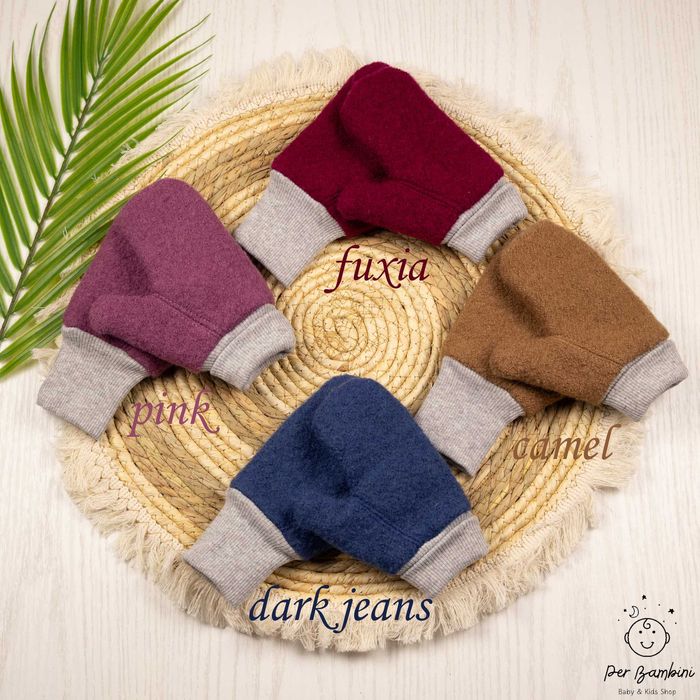 Manusi din lana fiarta dublata cu bumbac