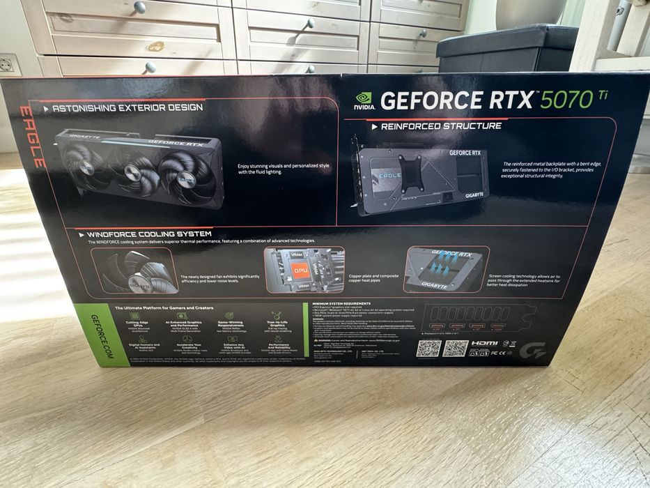 Placa video Gigabyte Geforce RTX 5070ti EAGLE OC, 16 Gb GDDR7, 256-bit