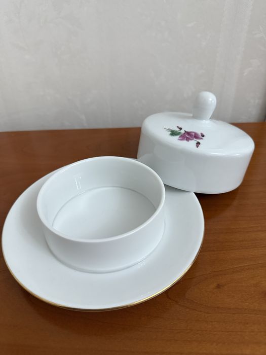 Фарфор из ГДР. Чайный сервиз. Чайник фарфоровый.