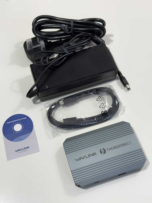 Докинг станция Thunderbolt 4, WAVLINK USB C хъб, двоен 4K/60Hz дисплей