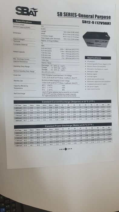 Маркови акумулатори  12v/9ah