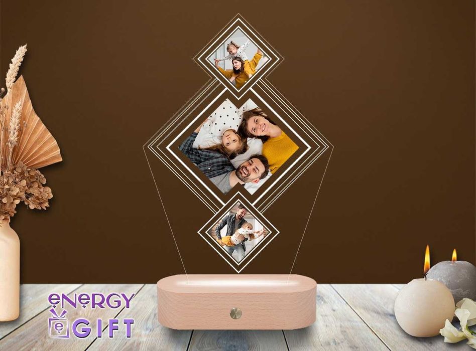 Lampa Led Personalizata – Rama Foto