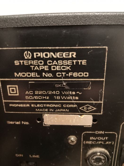 Pioneer ct f 600
