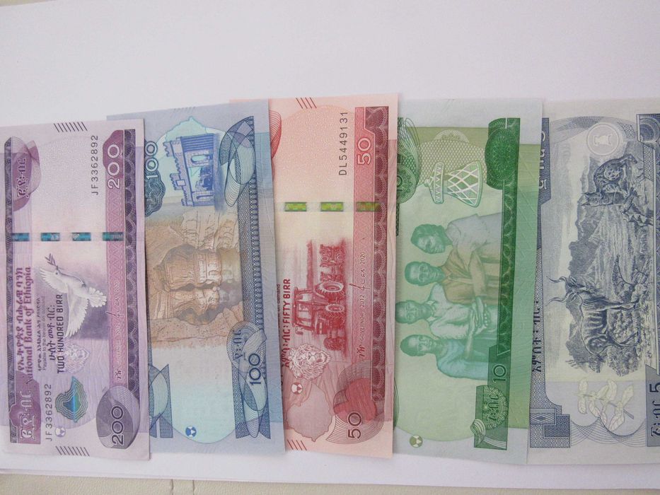 Пълен сет 5,10,20,50,100 и 200 бира-Етиопия, 2020, UNC