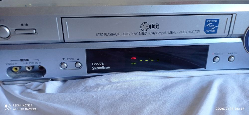 LG video recorder vhs