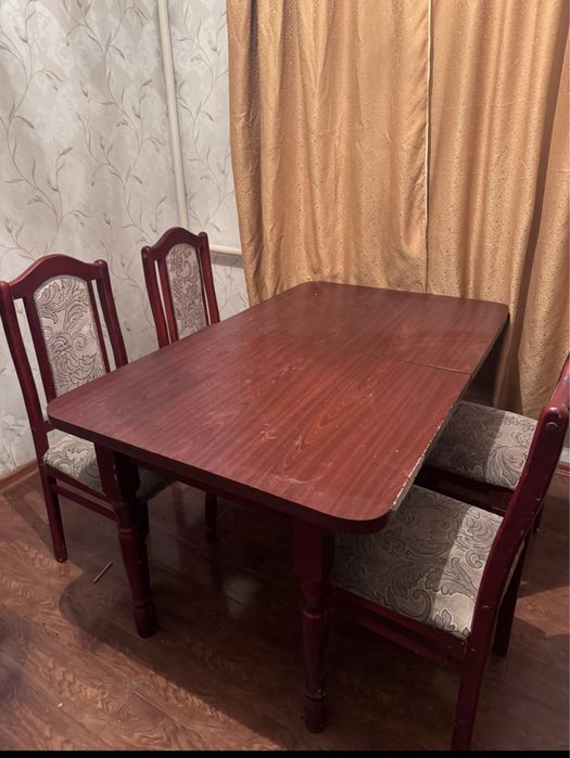 Стол 2м*90 Стулья Шкаф