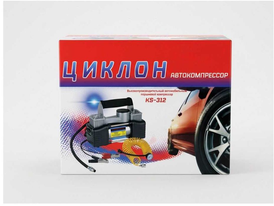 Автокомпрессор Циклон поршневый KS-312