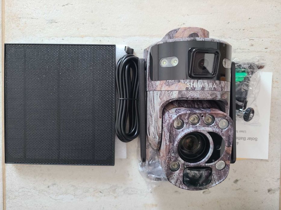 Camera solara, 2X 6MP, 60X Zoom optic, 4G SIM UBOX