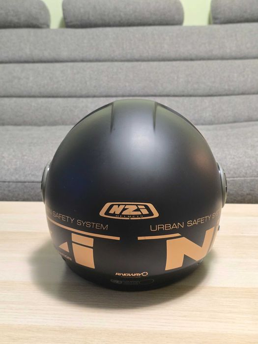 Casca moto NZI open face jet 3XL cu ochelari soare integrati