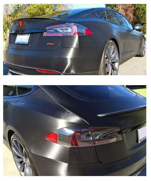 Автомобилно Фолио Драскан Алуминий Черно - 1.52см х 1 метър.