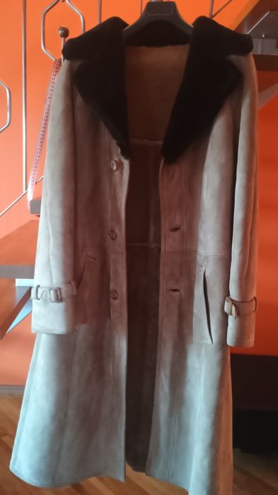 Cojoc bărbătesc lung,culoare bej-capucino