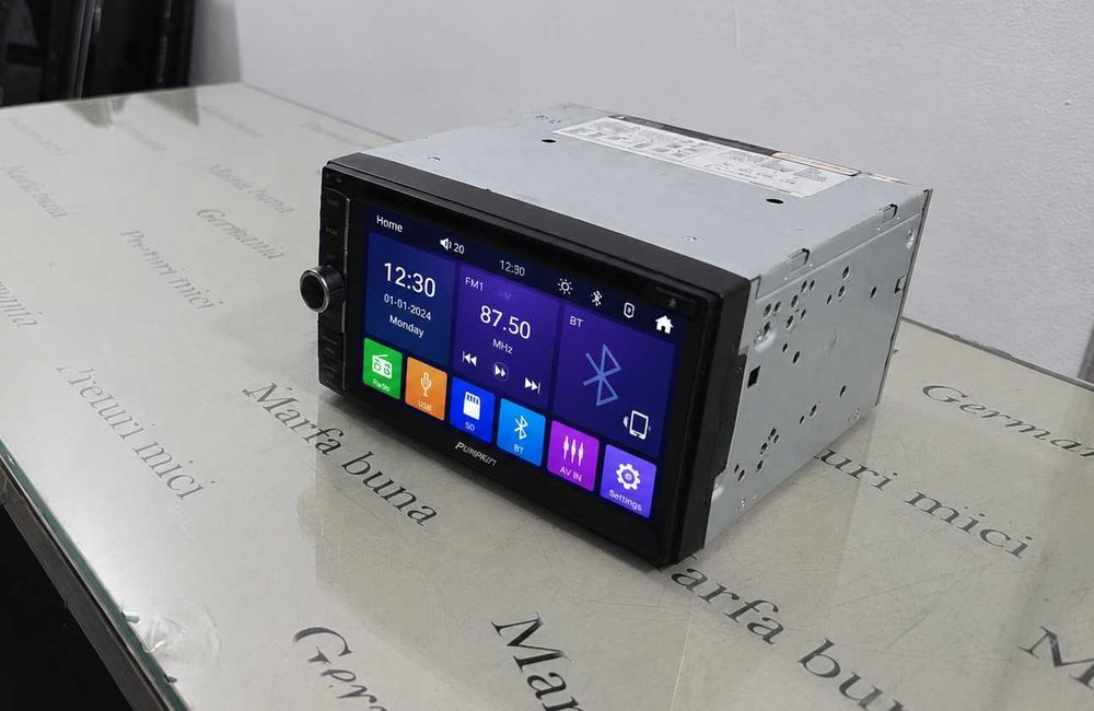 Navigație Auto Pumpkin 2DIN Bluetooth USB SD Touchscreen