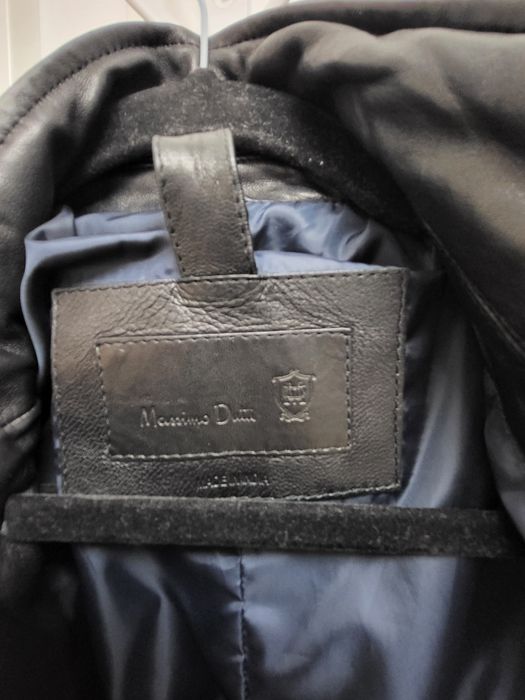 Geacă piele naturală Massimo Dutti 70% REDUCERE