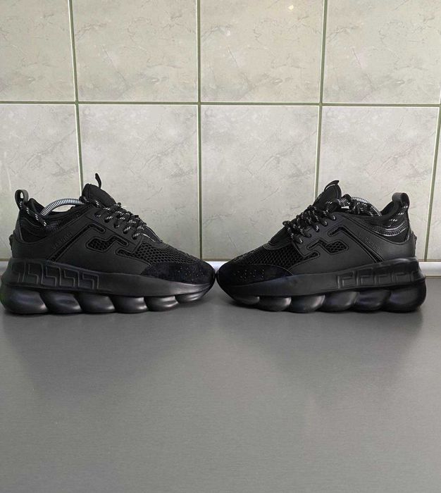 Adidasi Sneakersi Versace Triple Black Model Universal