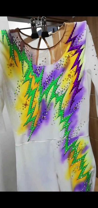 Трико за художествена гимнастика, акробатика (гащеризони) за 11-13 год