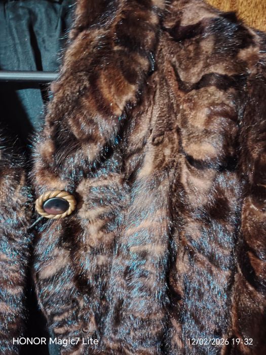 Палто от естествена кожа от норка