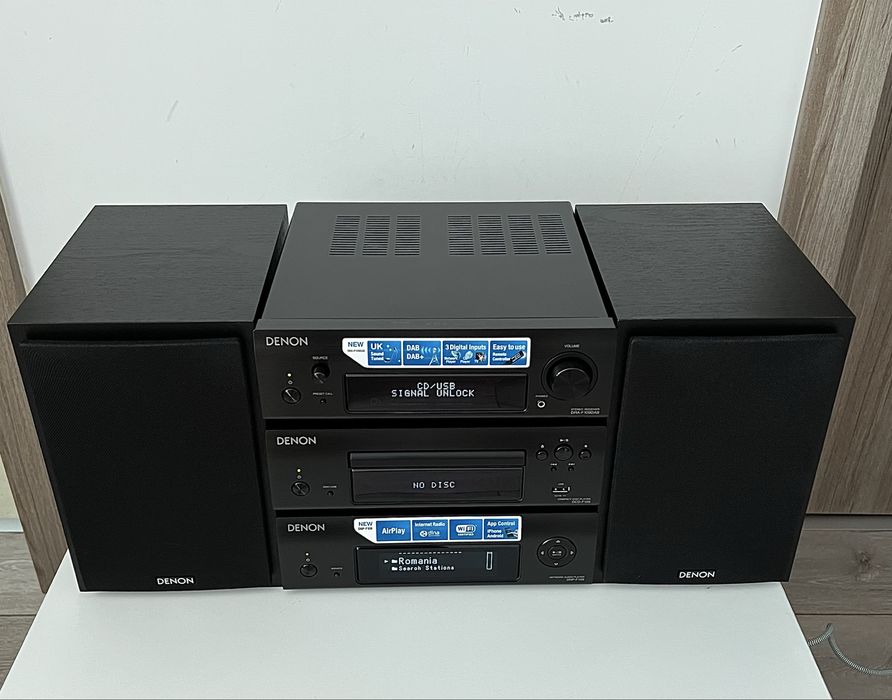 Sistem Audio Hi-fi Denon în stare impecabilă (set complet, nefolosit, TESTAT)