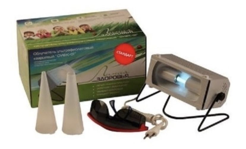 Облучатель ультрафиолетовый кварцевый.Лечение ЛОР и для помещени
