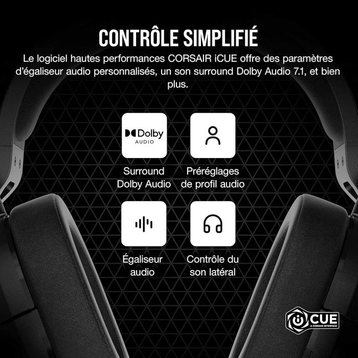 Слушалки CORSAIR HS55 Surround Headset, Dolby 7.1 Surround Sound