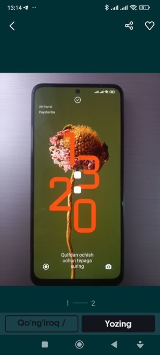 Redmi note 12 Yangi karobka 

Марка телефона: Хіаоті

Сост
