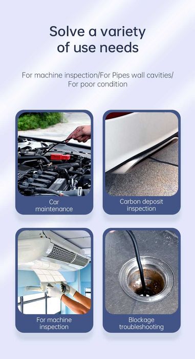 Camera Endoscop Inspectie INSKAM 1920*1080P HD Waterproof cu 8 led-uri