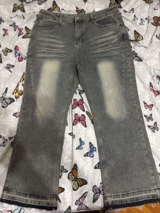 Blugi flared-nepurtati