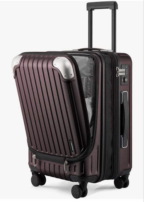 Troler LEVEL8 Grace 20” Carry-On – Roșu/Bordeaux – Nou