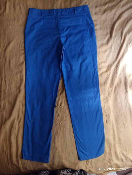Отдам за 1л.масла!Подростковые штаны синего цв.38р