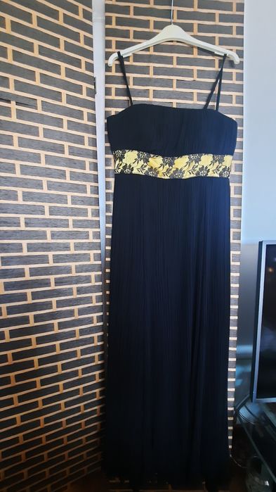 Rochie seara plisata, voal