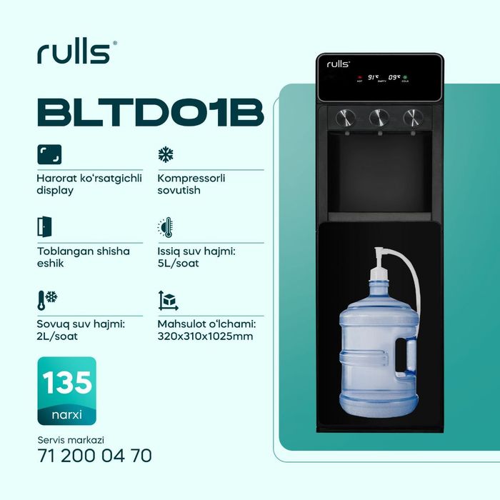 Dunyoda yagona suv kuller рассрочка есть 2026 new 24/7