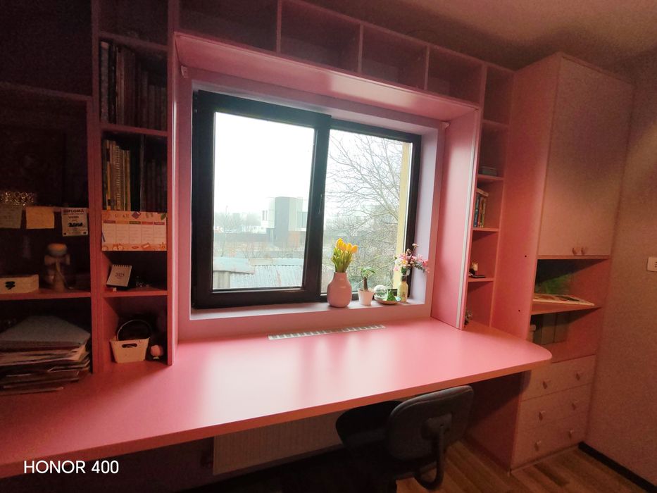 Mobilier camera tineret fete roz mov