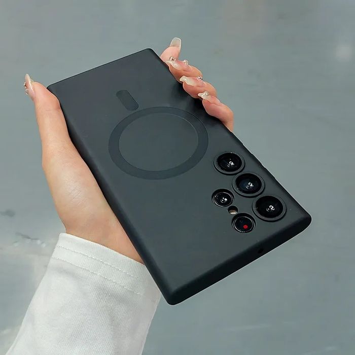 Матов Силиконов MAGSAFE Кейс за Samsung Galaxy S25 Ultra S24 S23 S22