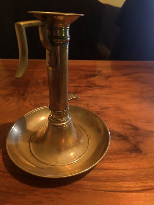 Стар немски бронзово меден свещник...