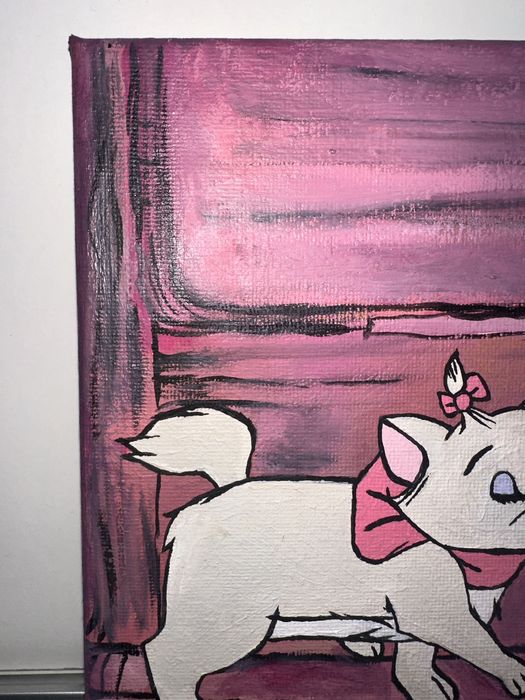 Pictura in ulei 20x40 Marie Pisicile aristocrate