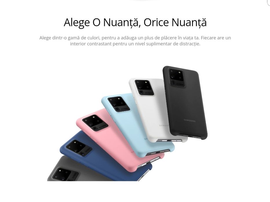 Husa silicon originala Samsung Silicone Cover S20 Ultra S20 Ultra 5G