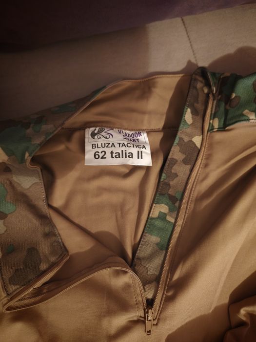 Bluză tactica armată și tricouri mânecă lungă combat cu guler