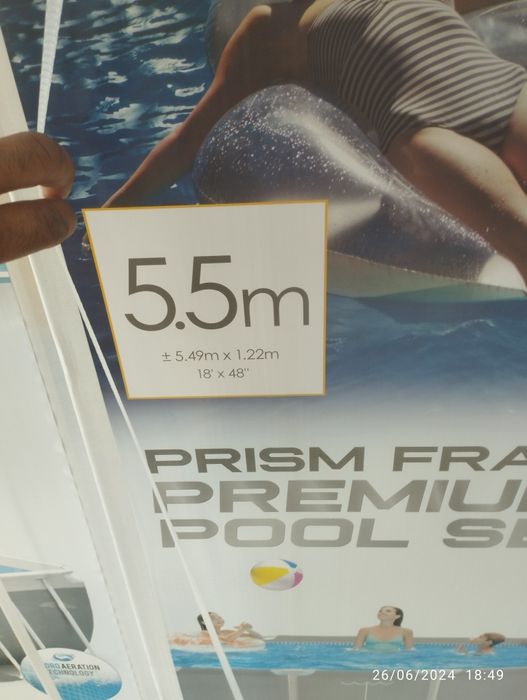 Ishlatilgan basen narvoni qoʻshib beriladi