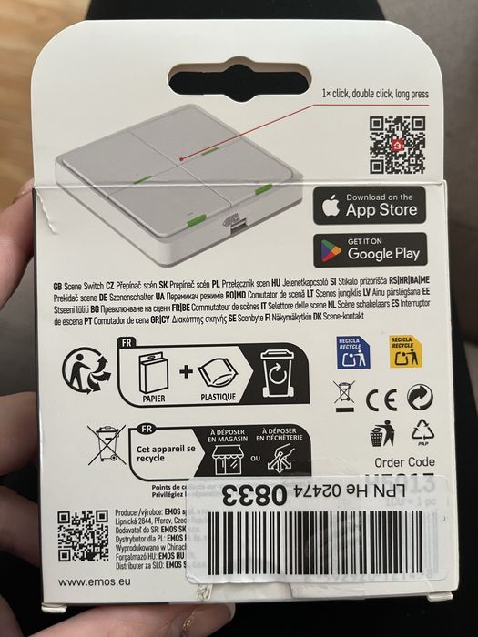 Четворен интелигентен превключвател EMOS GoSmart IP-2004ZW