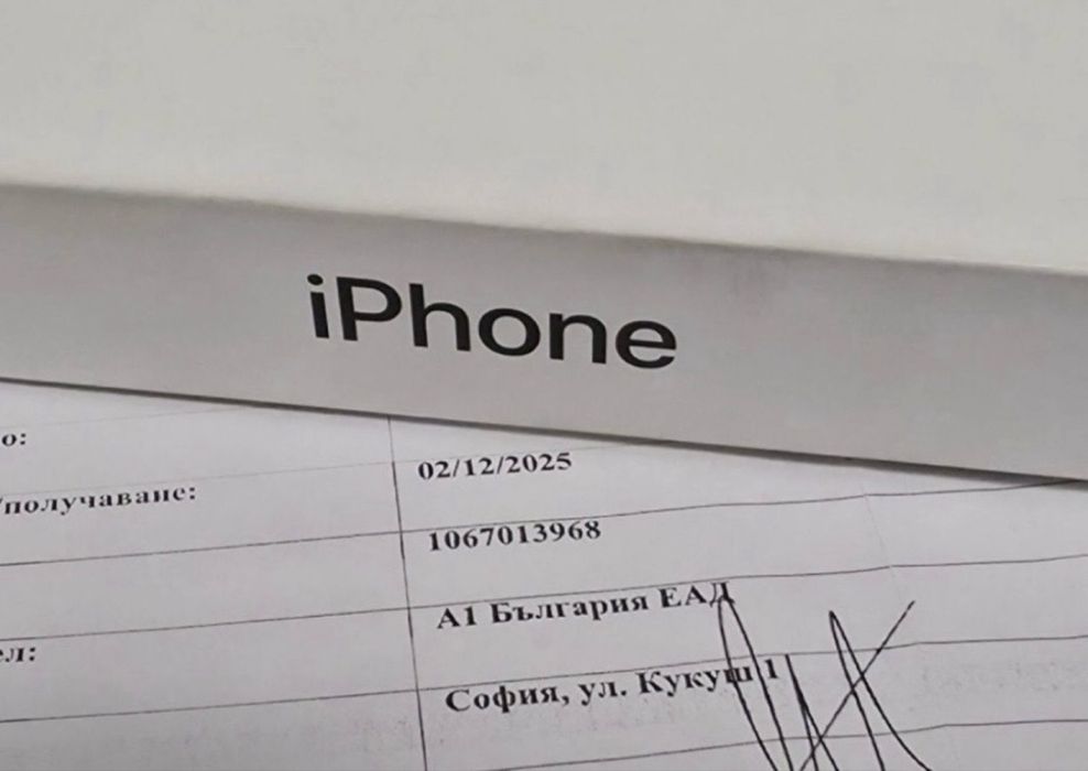 256GB iPhone 17 Air Гаранция от A1 до 2027г. Black | Черен