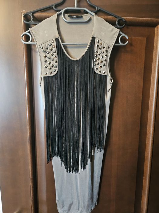 Rochie de seara cu franjuri Nissa