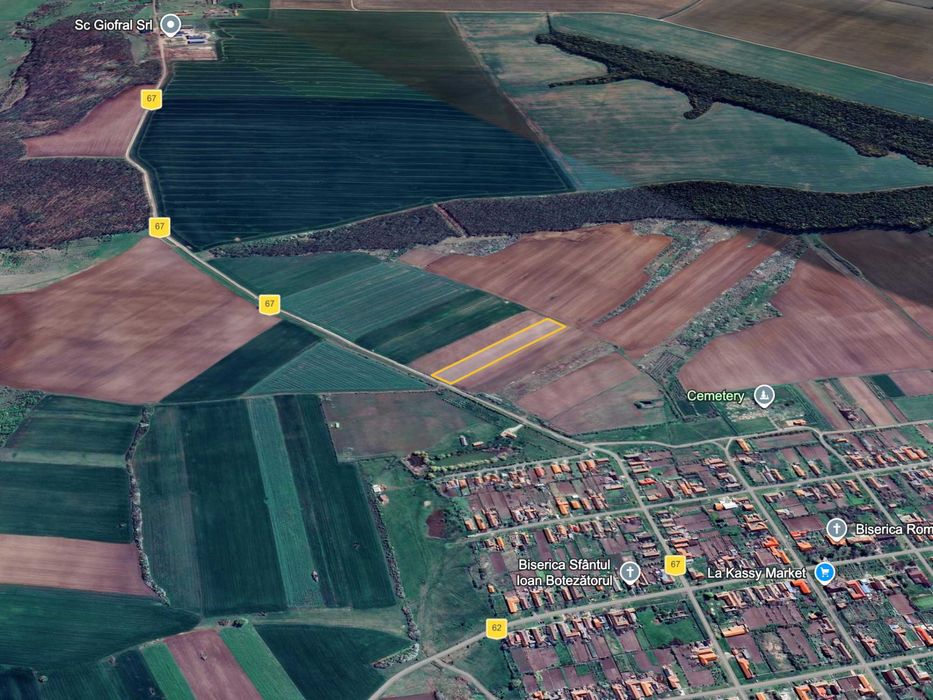 Teren 1.3 Ha - CU pt. Intravilan - Front 44m, Utilități, Ideal Investiție