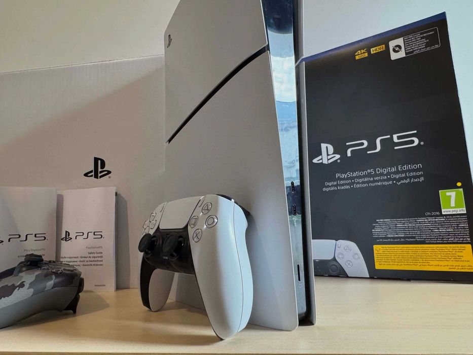 Бартер! Playstation 5 Slim Digital Edition 825GB White (Бял)