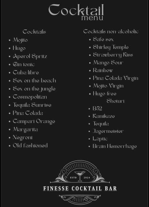 Cocktail Bar Evenimente / Tort Shoturi / Candy Bar