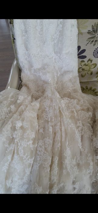 Rochie mireasa dantela,sirena,mărimea 34-36
