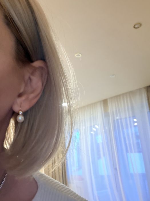 Cercei aur cu perle cultura