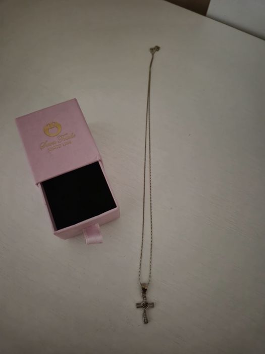 Sara Trade - Ново дамско сребърно колие с висулка