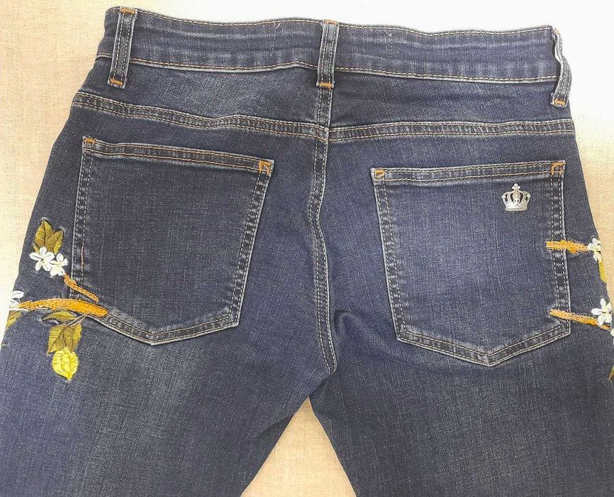 Dolce & Gabbana Birds and Flowers Jeans / W28 / Брендовые Джинсы