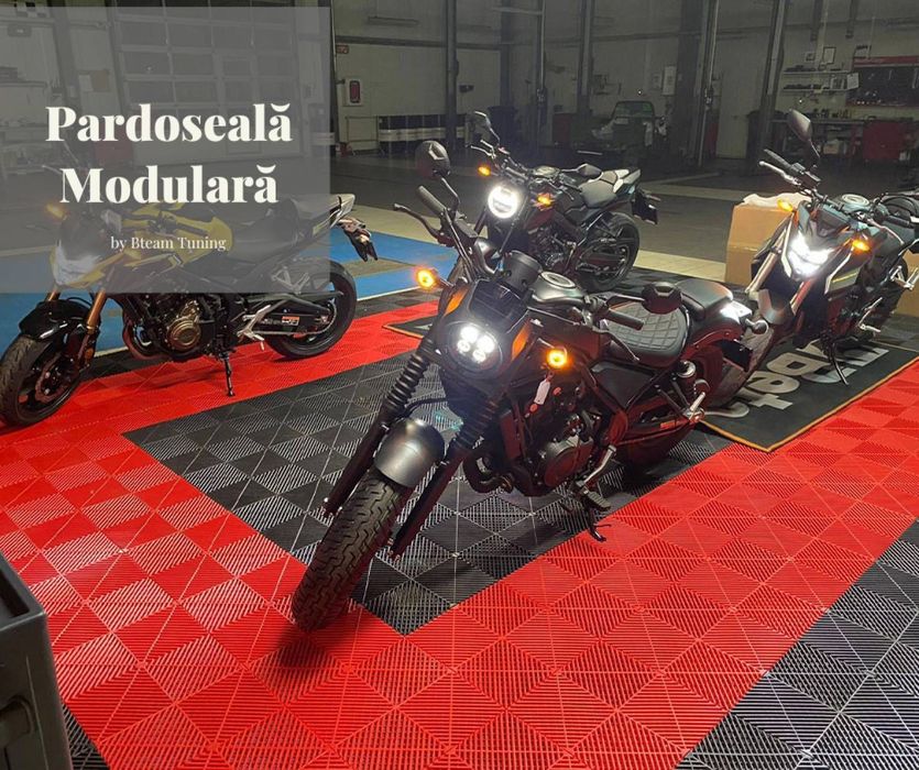 Pardoseala Modulara pentru Garaj si Service - Portocalie Mp