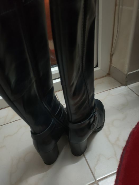 Cizme Noi de piele naturala culoare negru 36